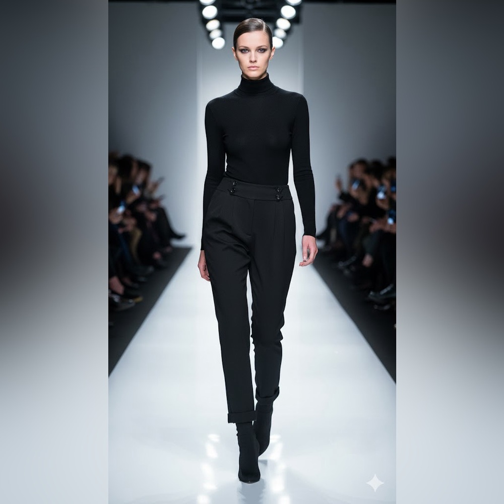 Philosophy di Lorenzo serafini black pleated front dress pants